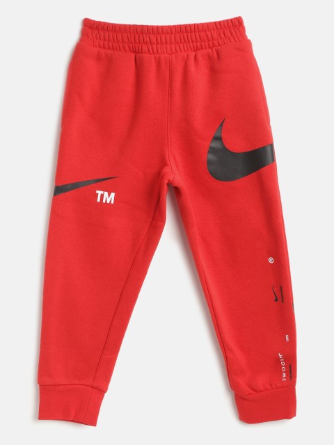 

Nike Boys Red Swoosh Joggers