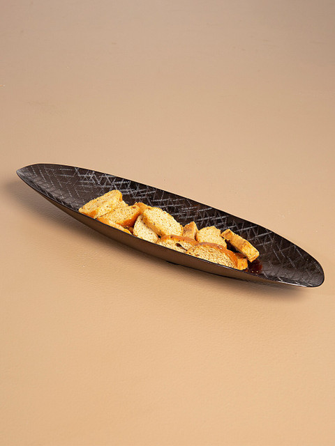 

ellementry Black Textured Metal Platter