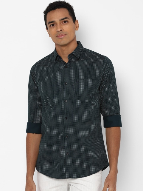 

Allen Solly Men Green Slim Fit Micro Printed Casual Shirt