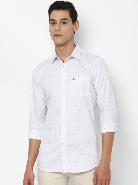 

Allen Solly Men White Slim Fit Printed Casual Shirt
