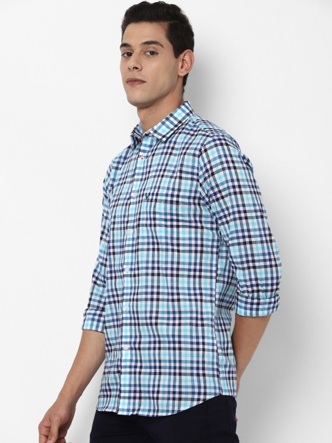 

Allen Solly Men Blue Slim Fit Checked Casual Shirt