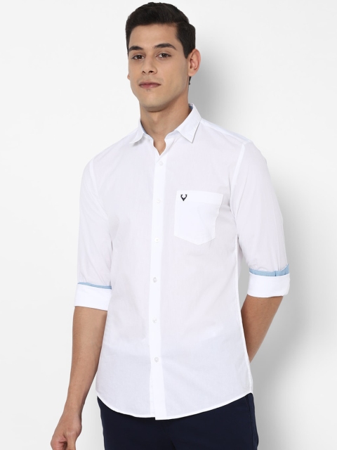 

Allen Solly Men White Slim Fit Casual Shirt