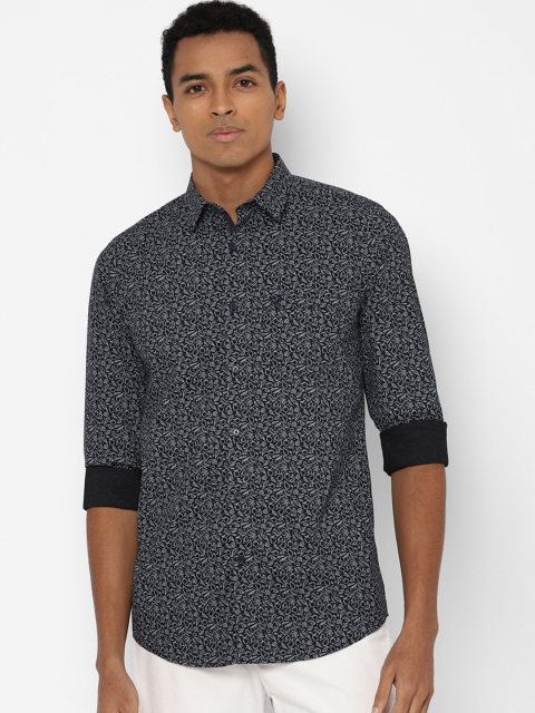 

Allen Solly Men Black Slim Fit Ditsy Printed Casual Shirt