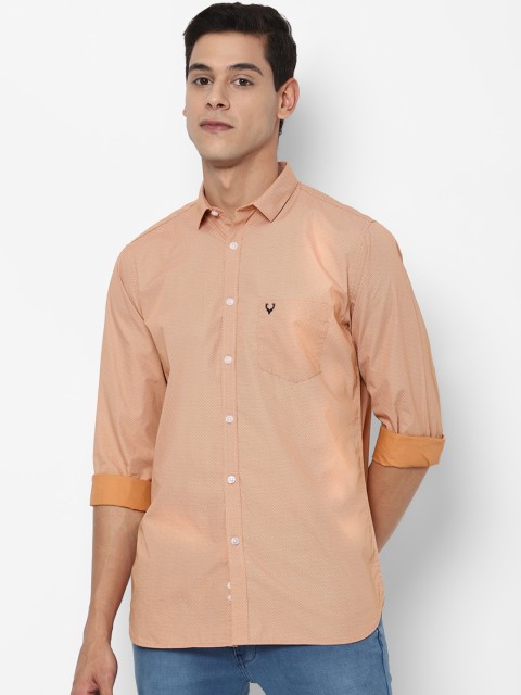 

Allen Solly Men Beige Slim Fit Casual Shirt