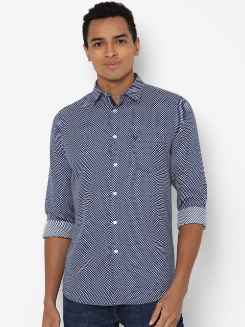

Allen Solly Men Blue Slim Fit Printed Casual Shirt