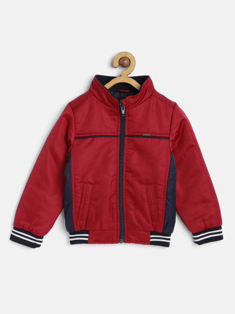 

Allen Solly Junior Boys Maroon Bomber Jacket