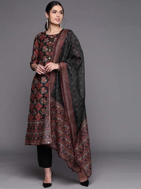 

Biba Blue Printed Unstitched Dress Material