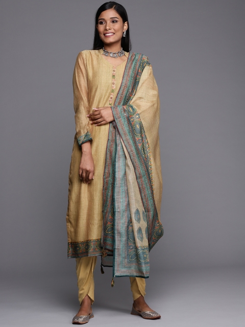 

Biba Beige Printed Unstitched Dress Material