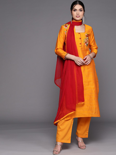 

Biba Yellow Pure Cotton Unstitched Dress Material