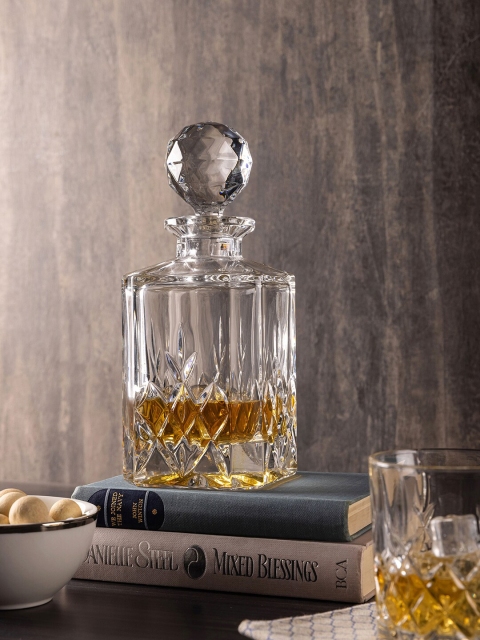 

Pure Home and Living Transparent Textured Brixton Decanter