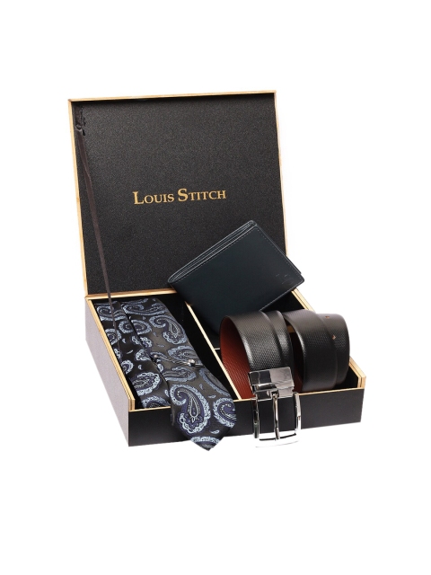 

LOUIS STITCH Men Blue & Black Accessory Gift Set