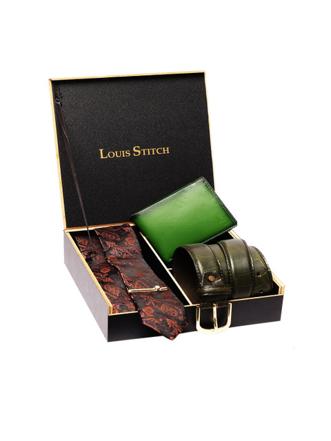 

LOUIS STITCH Men Accessory Gift Set, Brown