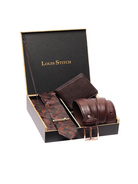 

LOUIS STITCH Men Brown Accessory Gift Set