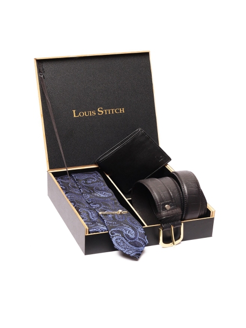 

LOUIS STITCH Men Blue & Black Accessory Gift Set