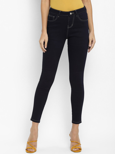 

FOSH Women Navy Blue Skinny Fit Jeans