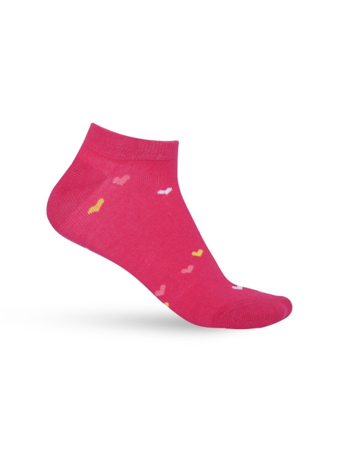 

Honey by Pantaloons Women Pink & White Patterned Above Ankle-Length Socks