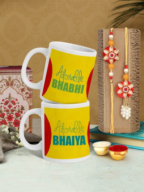 

TIED RIBBONS Multicoloured Bhaiya Bhabhi Rakhi Gift Set, Multi