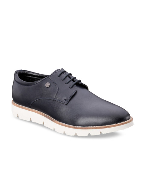 

Duke Men Navy Blue PU Derbys