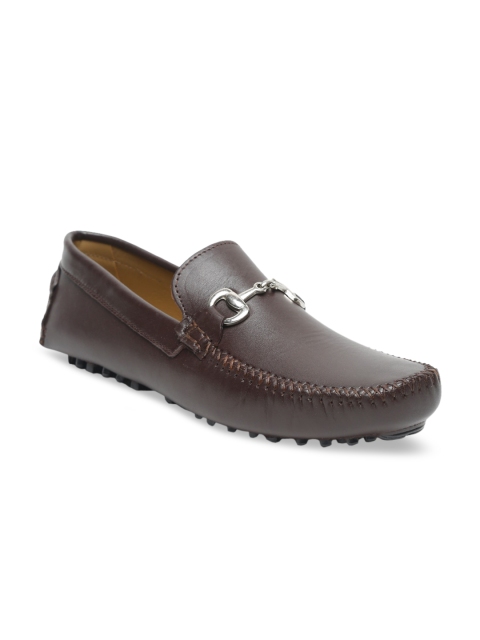 

Teakwood Leathers Men Brown Solid Leather Loafers