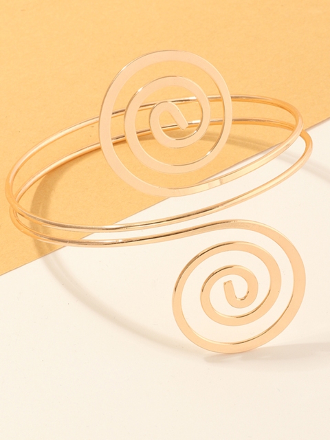 

URBANIC Women Gold-Toned Cuff-Style Spiral Armlet