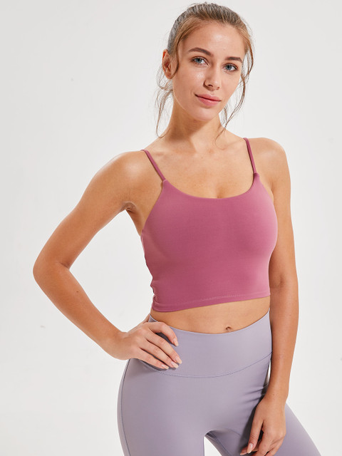 

URBANIC Pink Workout Bra Lightly Padded
