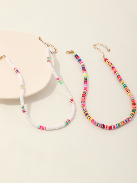 

URBANIC Set of 2 Beaded Necklaces, Multi