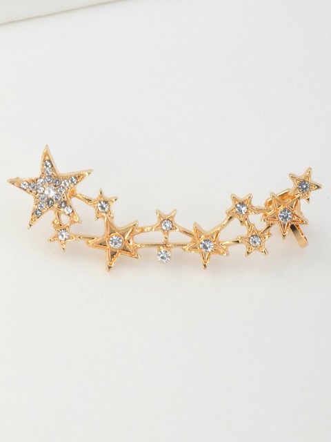 

URBANIC Gold-Toned Studded Star Shaped Ear Cuff