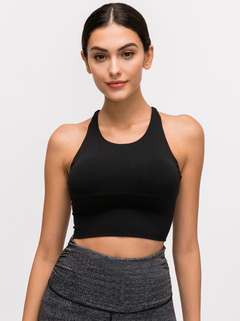 

URBANIC Black Workout Bra Lightly Padded