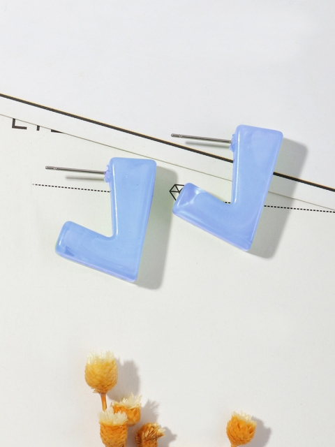 

URBANIC Blue Geometric Studs