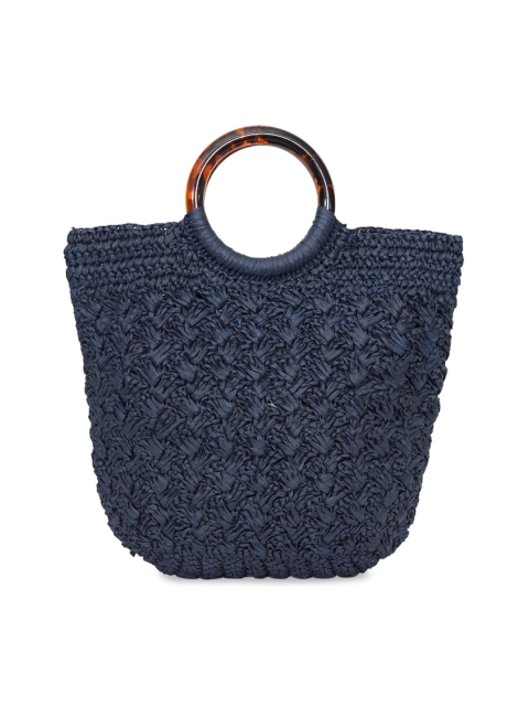 

Diwaah Navy Blue Shopper Jute Handheld Bag