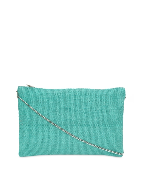 

Diwaah Green Structured Cotton Sling Bag