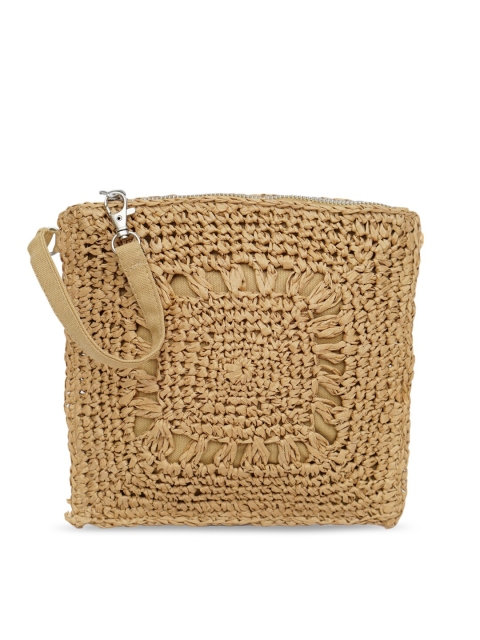 

Diwaah Beige Jute Structured Sling Bag