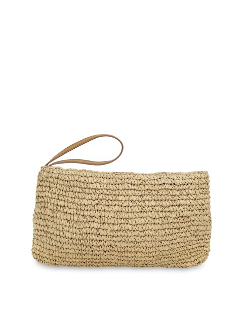 

Diwaah Beige Structured Jute Handheld Bag