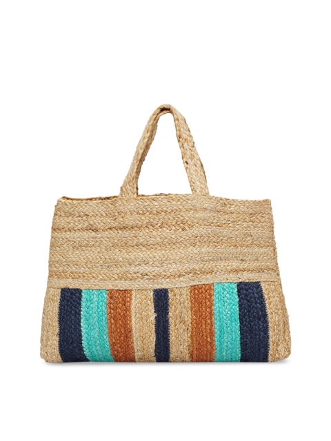 

Diwaah Multicoloured Oversized Structured Jute Handheld Bag, Multi