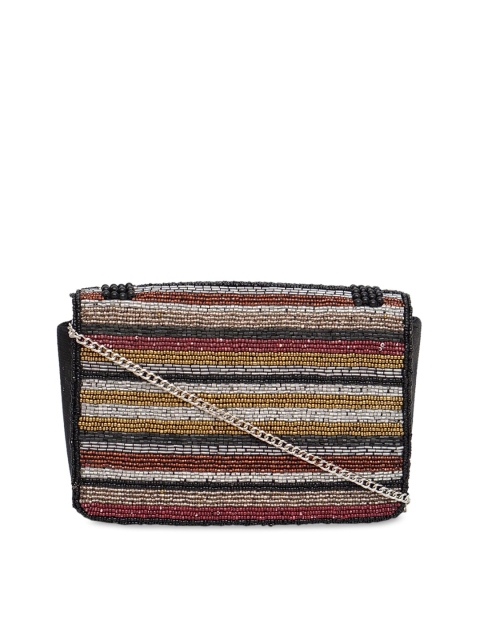 

Diwaah Multicoloured Embellished Structured Sling Bag, Multi