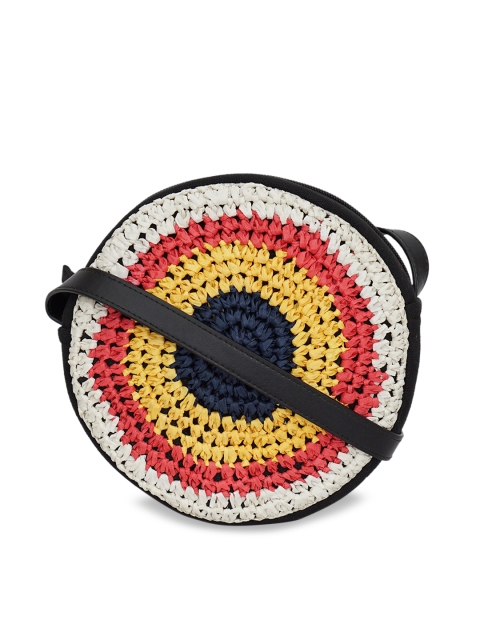 

Diwaah Multicoloured Colourblocked Structured Sling Bag, Multi