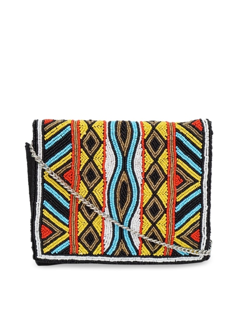 

Diwaah Multicoloured Embellished Structured Sling Bag, Multi