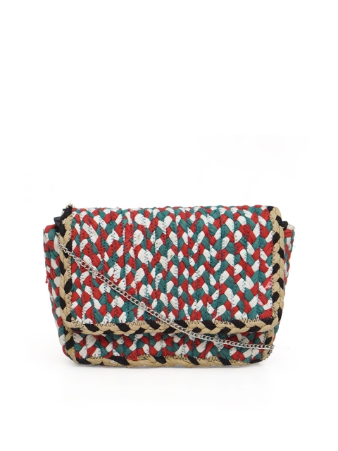 

Diwaah Women Multi Colored Structured Sling Bag, White