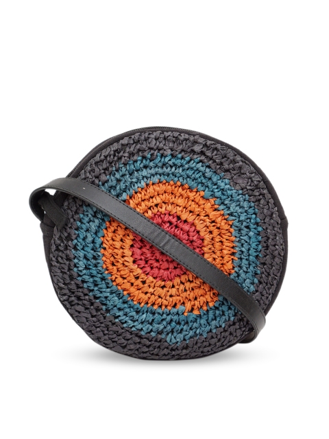 

Diwaah Multicoloured Colourblocked Structured Sling Bag, Multi