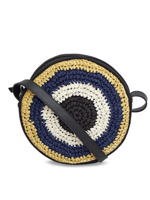 

Diwaah Multicoloured Colourblocked Structured Sling Bag, Multi