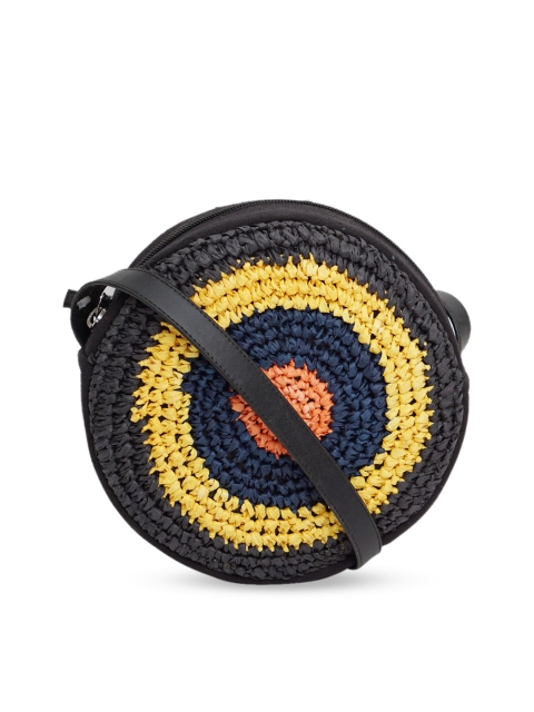 

Diwaah Multicoloured Colourblocked Structured Sling Bag, Multi