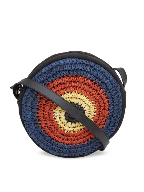 

Diwaah Multicoloured Colourblocked Structured Sling Bag, Multi