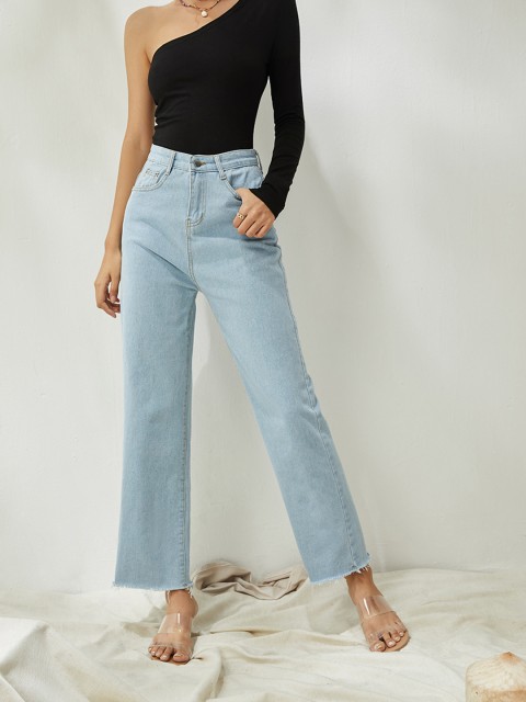 

URBANIC Women Blue Wide Leg Jeans