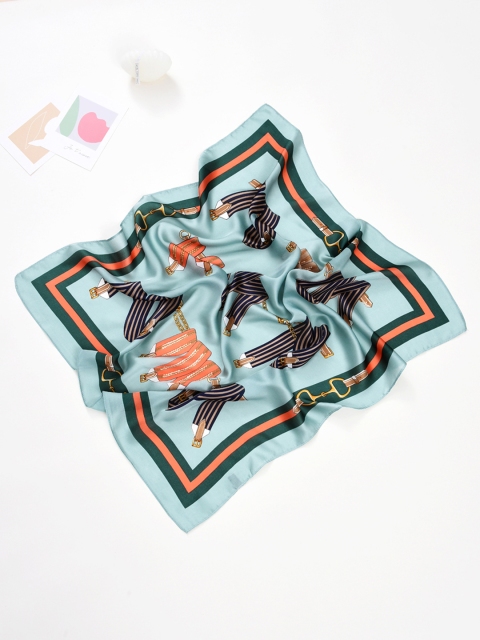 

URBANIC Women Blue & Black Printed Scarf