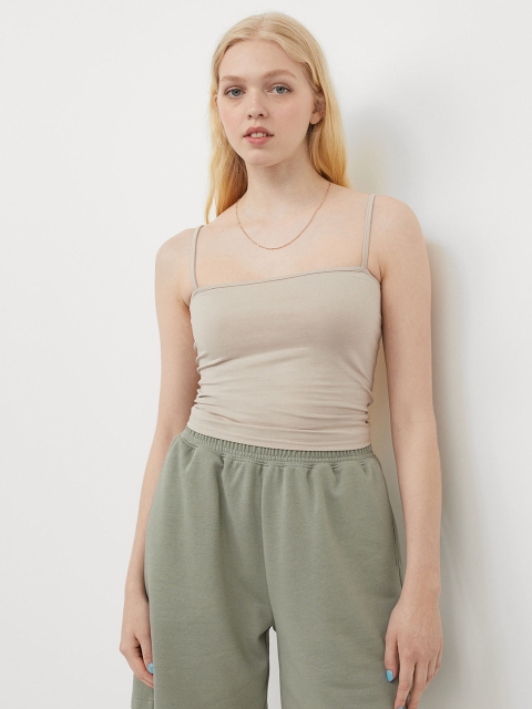 

H&M Beige Short Strappy Top