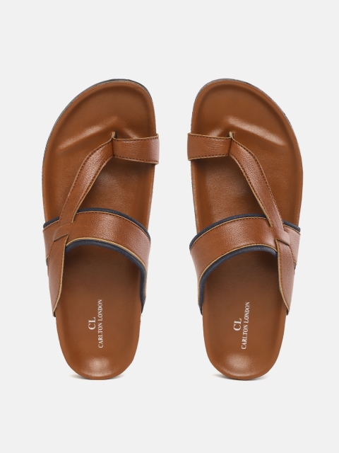 

Carlton London Men Brown Solid Comfort Sandals