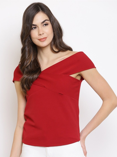 

Mayra Red One Shoulder Regular Top