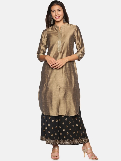 

Saffron Threads Women Brown Kurta