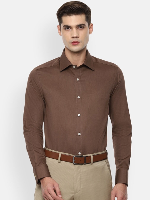 

Louis Philippe Men Brown Formal Shirt
