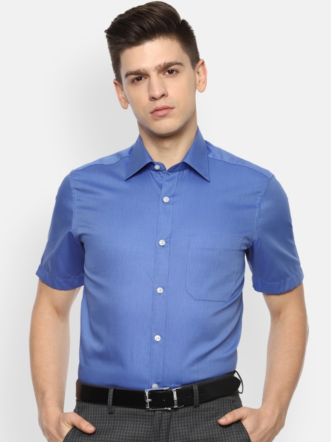 

Louis Philippe Men Blue Casual Shirt